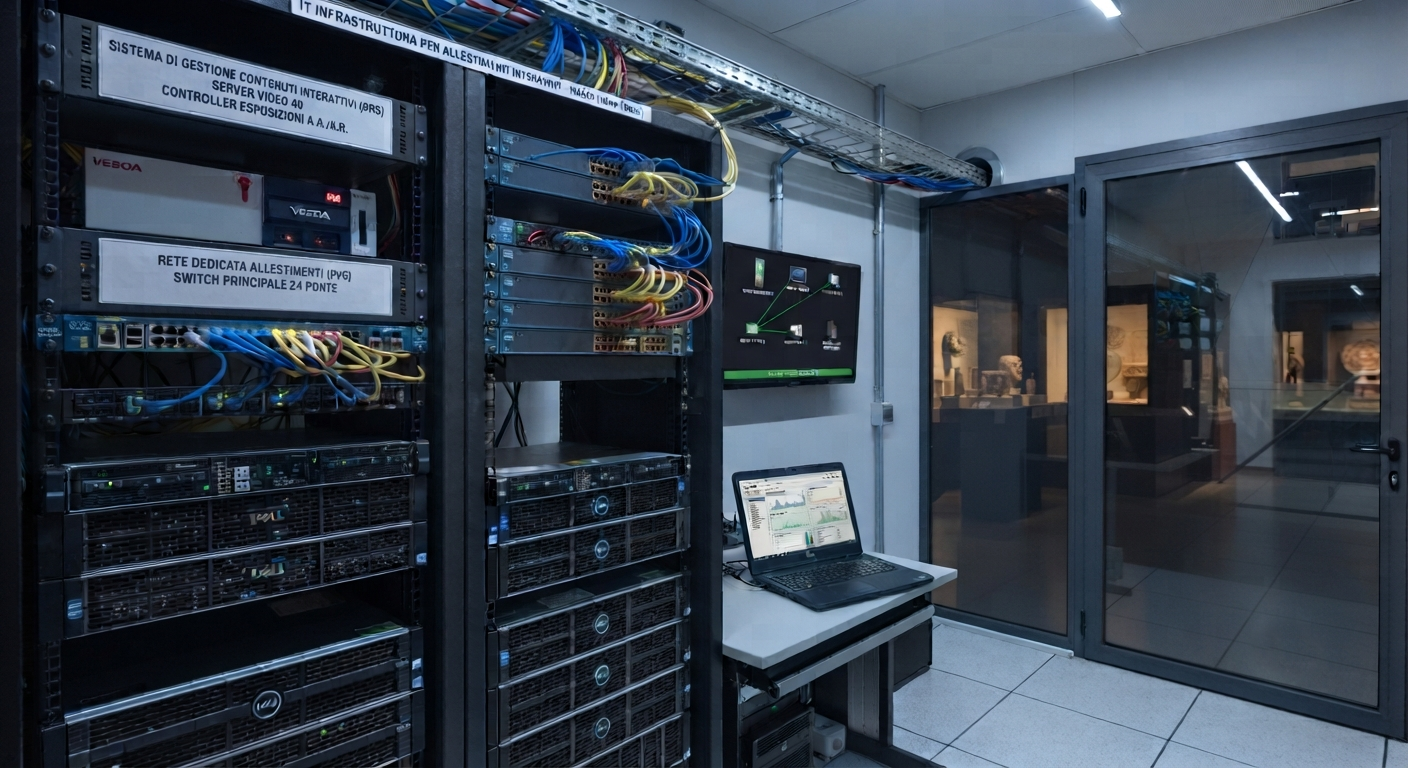L’infrastruttura IT del museo per gli allestimenti interattivi